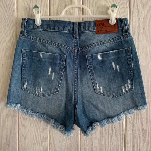 One Teaspoon Outlaw Boyfriend Short, Blue Cult, 25 - Picture 2 of 9